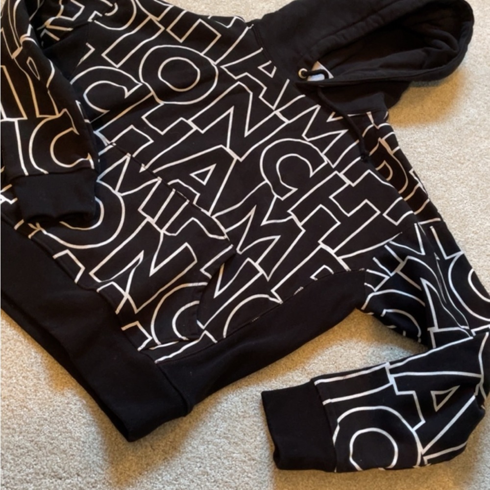 Champion Black and White Hoodie